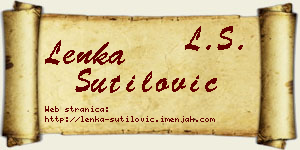 Lenka Šutilović vizit kartica